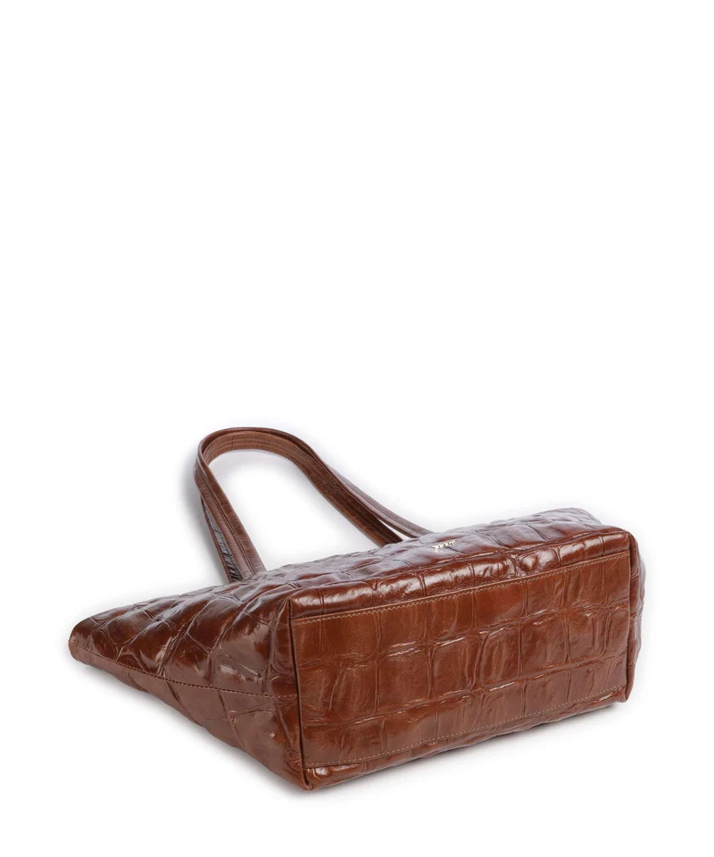 Abro Maxi Cocco Alba Schultertasche caramel/cognac