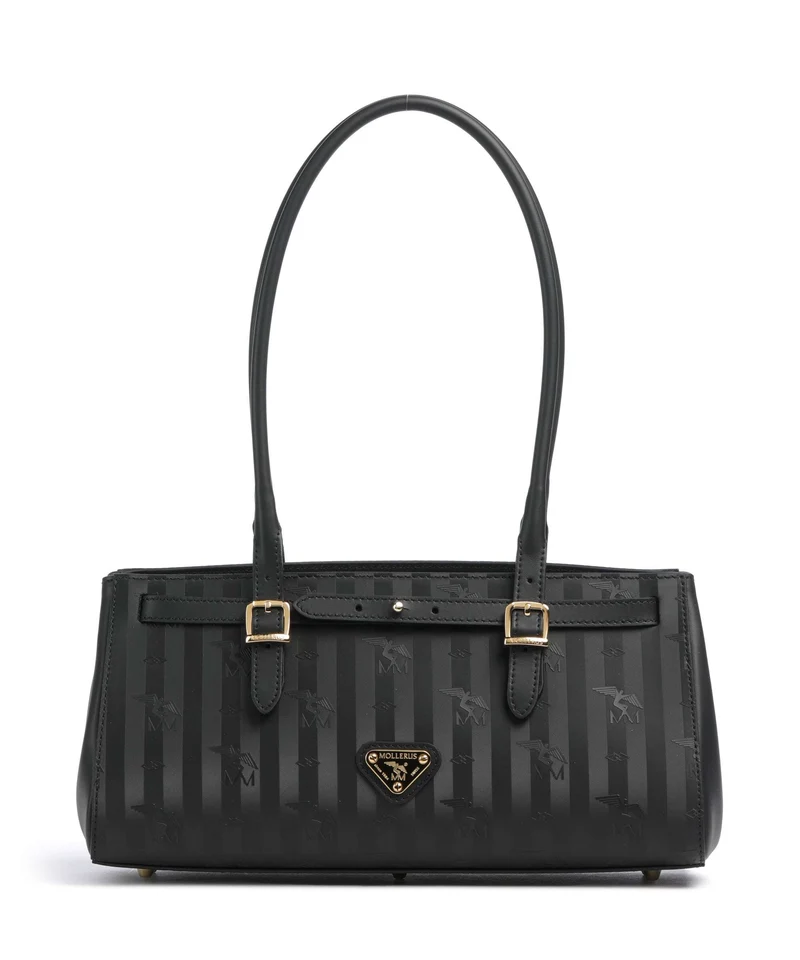Maison Mollerus Vinerus Rue Schultertasche schwarz