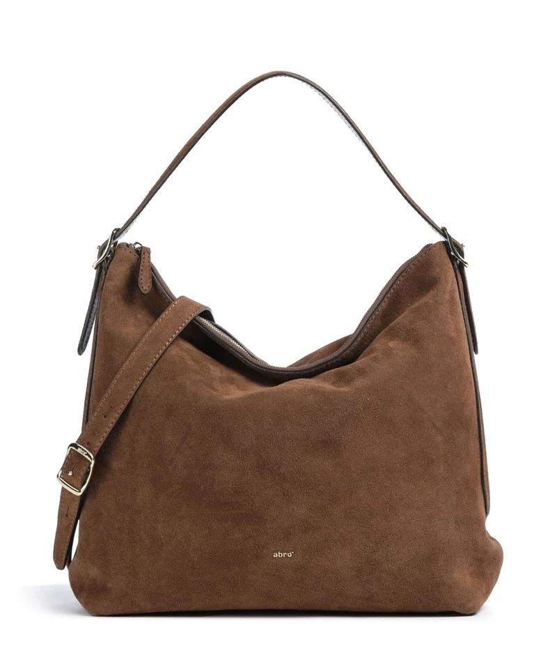 Abro Suede Carina Beuteltasche wood