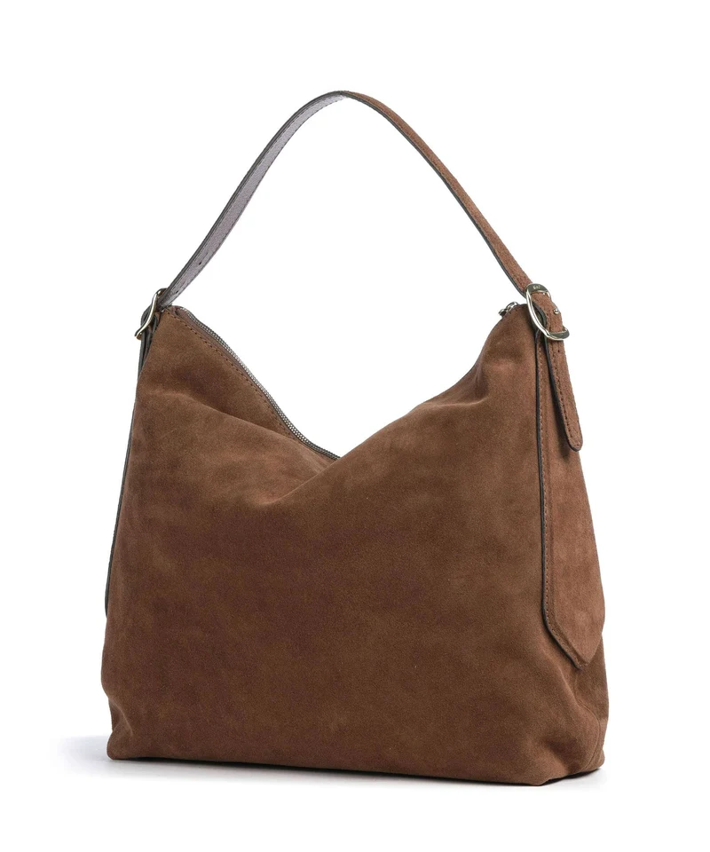 Abro Suede Carina Beuteltasche wood