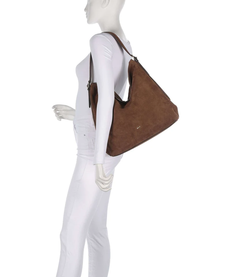 Abro Suede Carina Beuteltasche wood