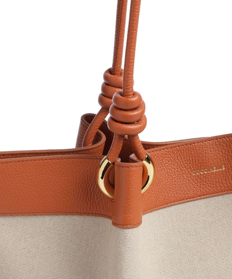 Coccinelle Finn Canvas Shopper natural/crab
