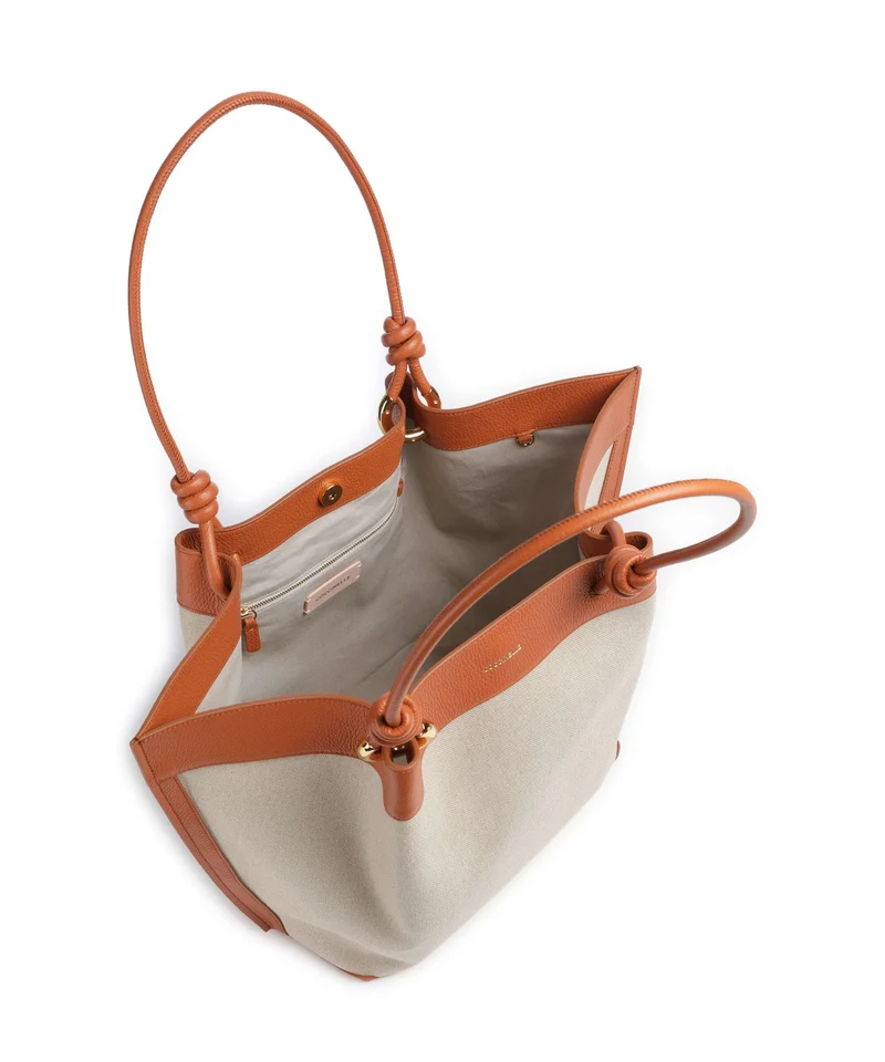 Coccinelle Finn Canvas Shopper natural/crab