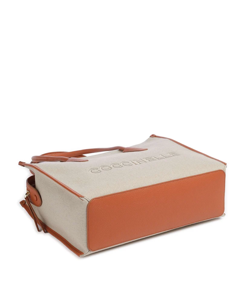 Coccinelle Myrtha Canvas Shopper natural/crab