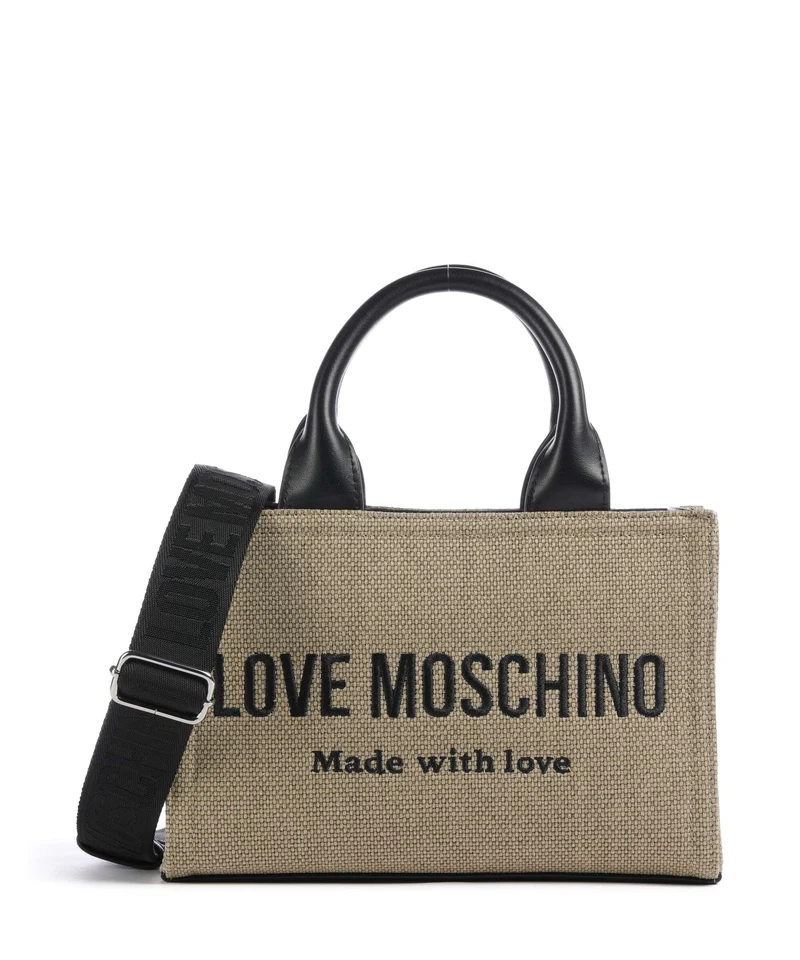 Love Moschino Cargo Canvas Handtasche black/gold