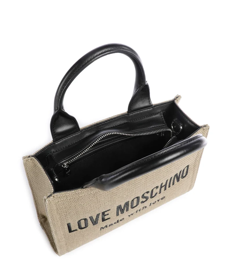 Love Moschino Cargo Canvas Handtasche black/gold