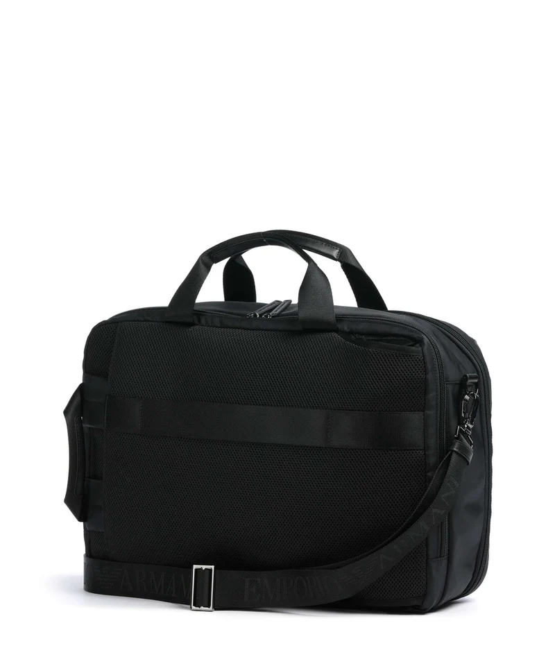 Emporio Armani Recycled Nylon Rucksack-Tasche black beauty