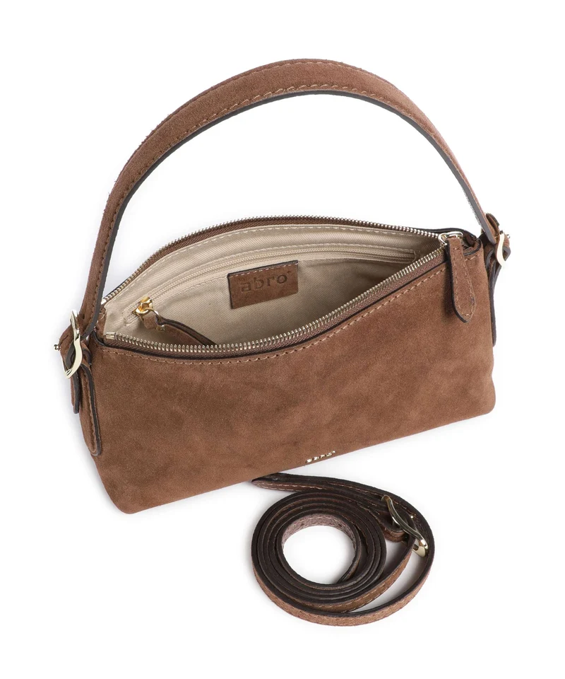 Abro Suede Carina Schultertasche wood