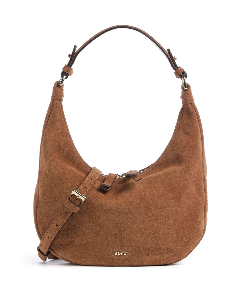 Abro Suede Nana Mini Beuteltasche cuoio