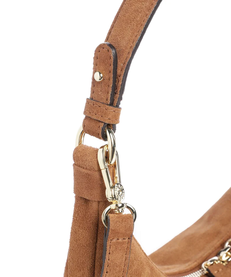 Abro Suede Nana Mini Beuteltasche cuoio