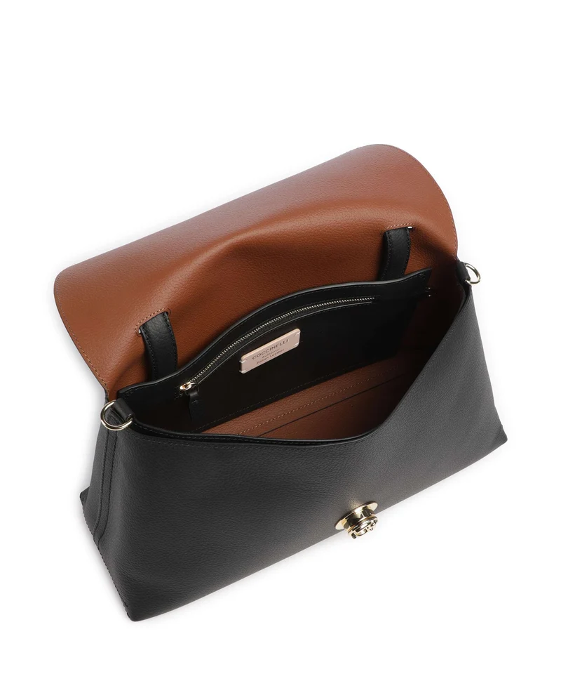 Coccinelle Nikla Handtasche noir/cognac
