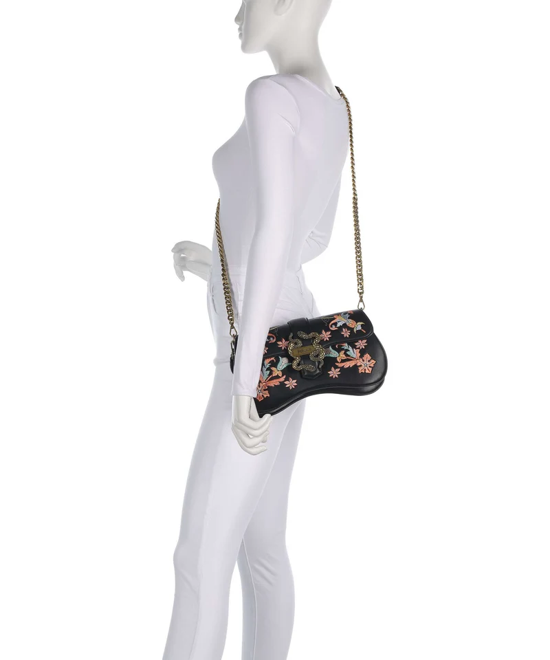 Just Cavalli Iconic Snakes Schultertasche black