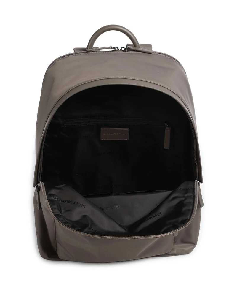 Emporio Armani Recycled Nylon Rucksack major brown