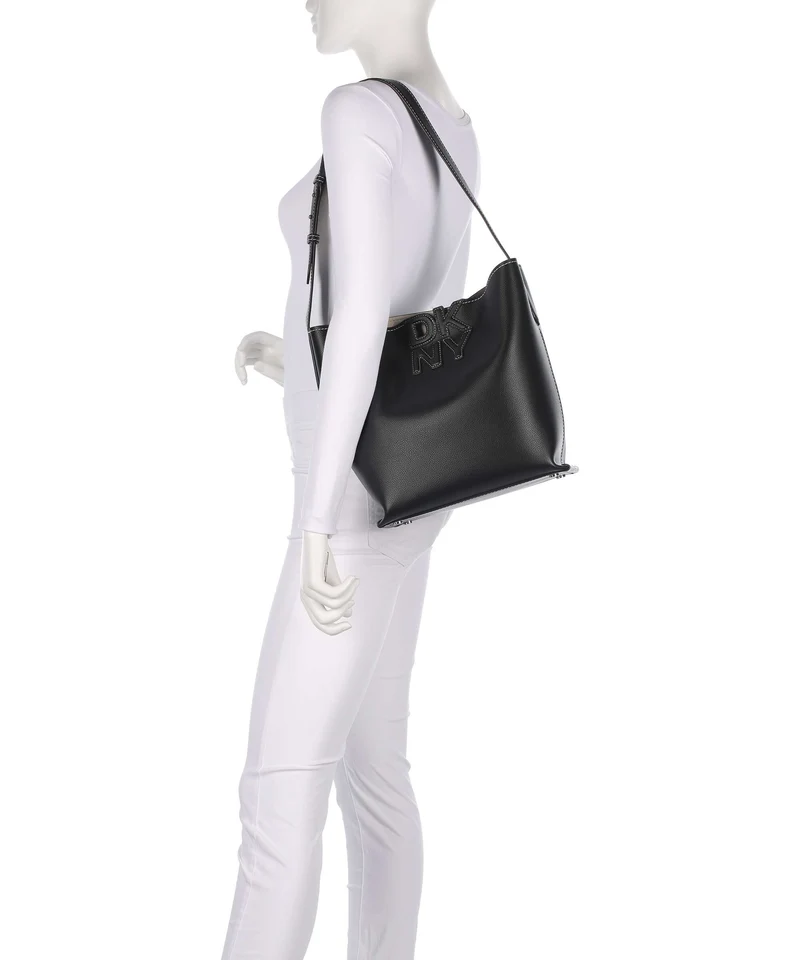 DKNY Nicole Beuteltasche black/light taupe