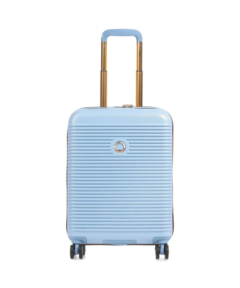 Delsey Paris Freestyle 4-Rollen Trolley himmelblau