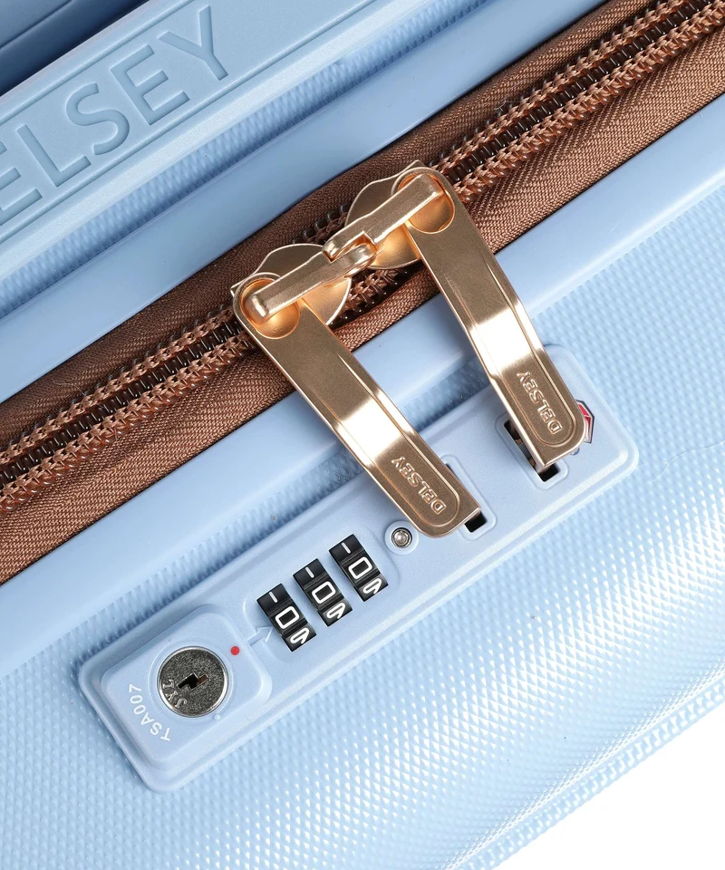 Delsey Paris Freestyle 4-Rollen Trolley himmelblau