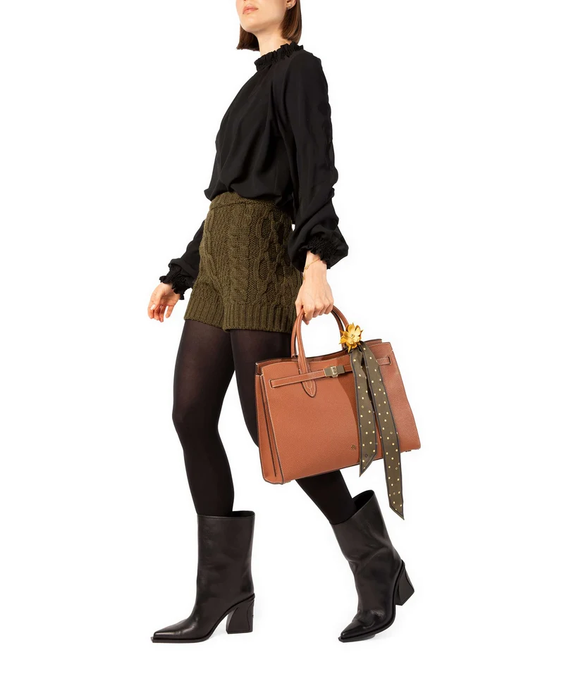 Aigner Farah L Handtasche cognac brown