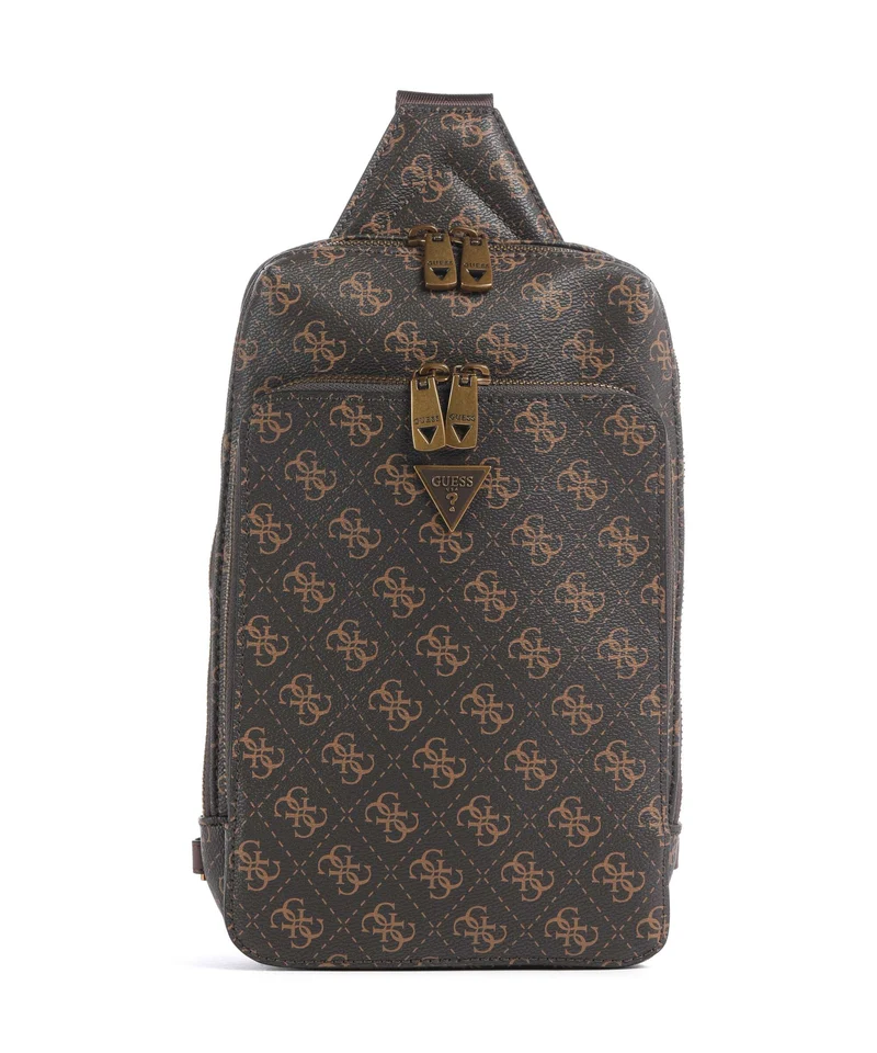 Guess Milano Slingbag brown/ochre/burgundy