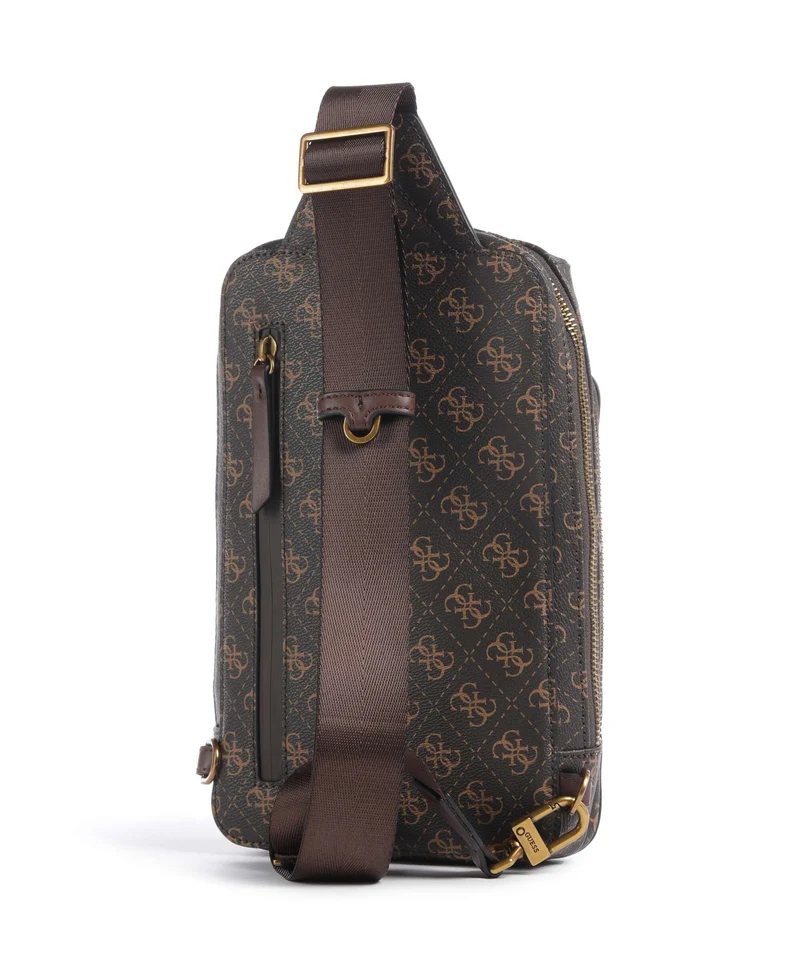 Guess Milano Slingbag brown/ochre/burgundy