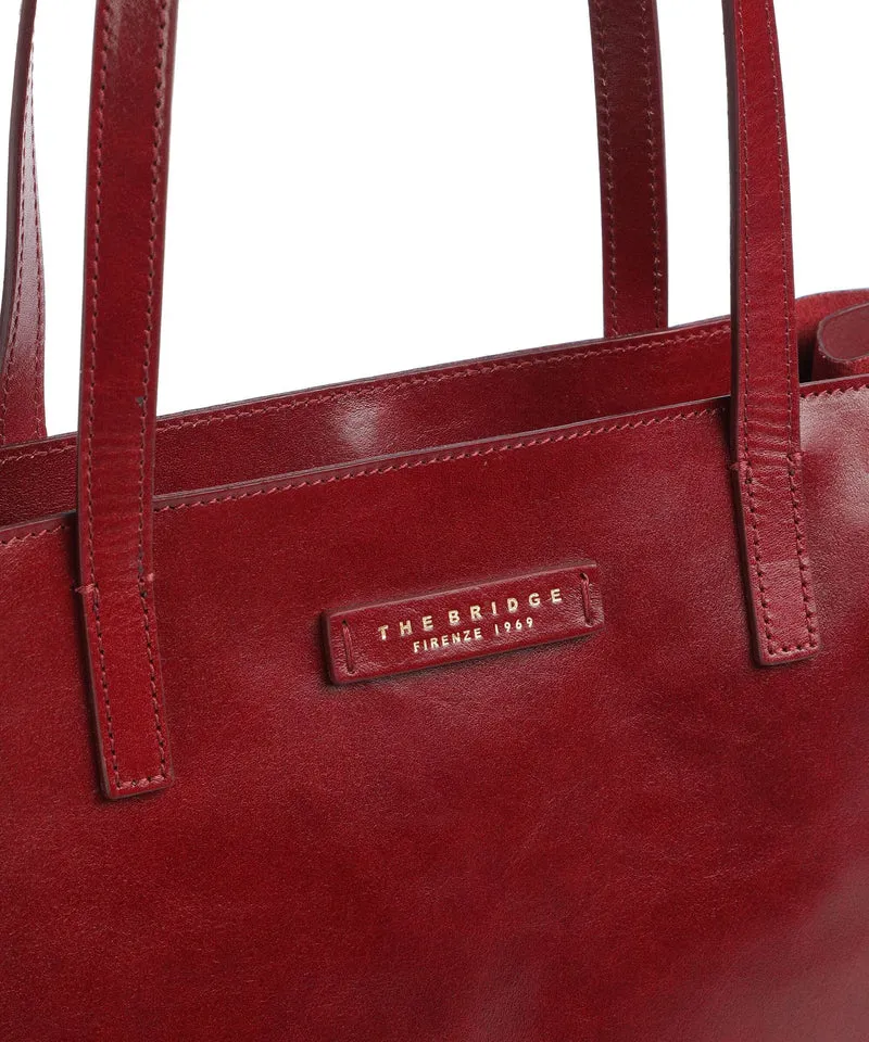 The Bridge Mirra Shopper rosso ribes