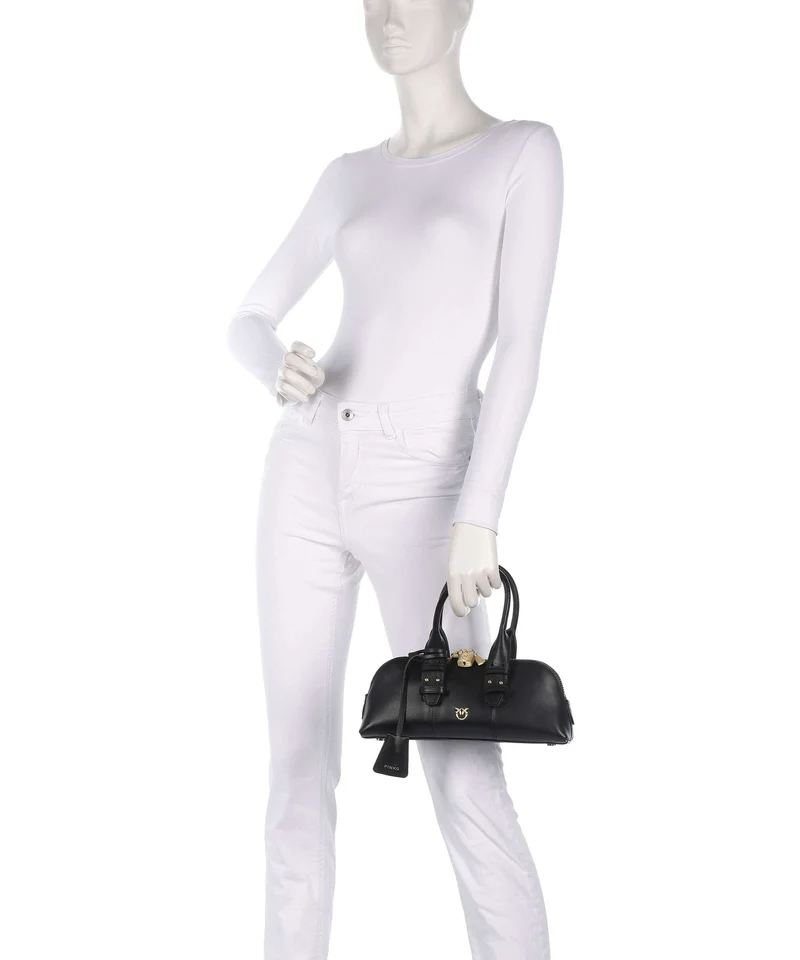 Pinko Bowling Horizontal Handtasche nero limousine/matt gold