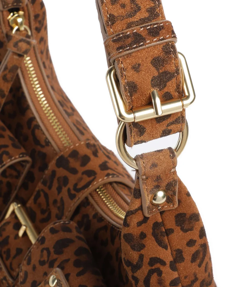 The Kooples Amelia Small Schultertasche leopard