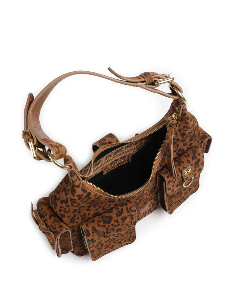 The Kooples Amelia Small Schultertasche leopard