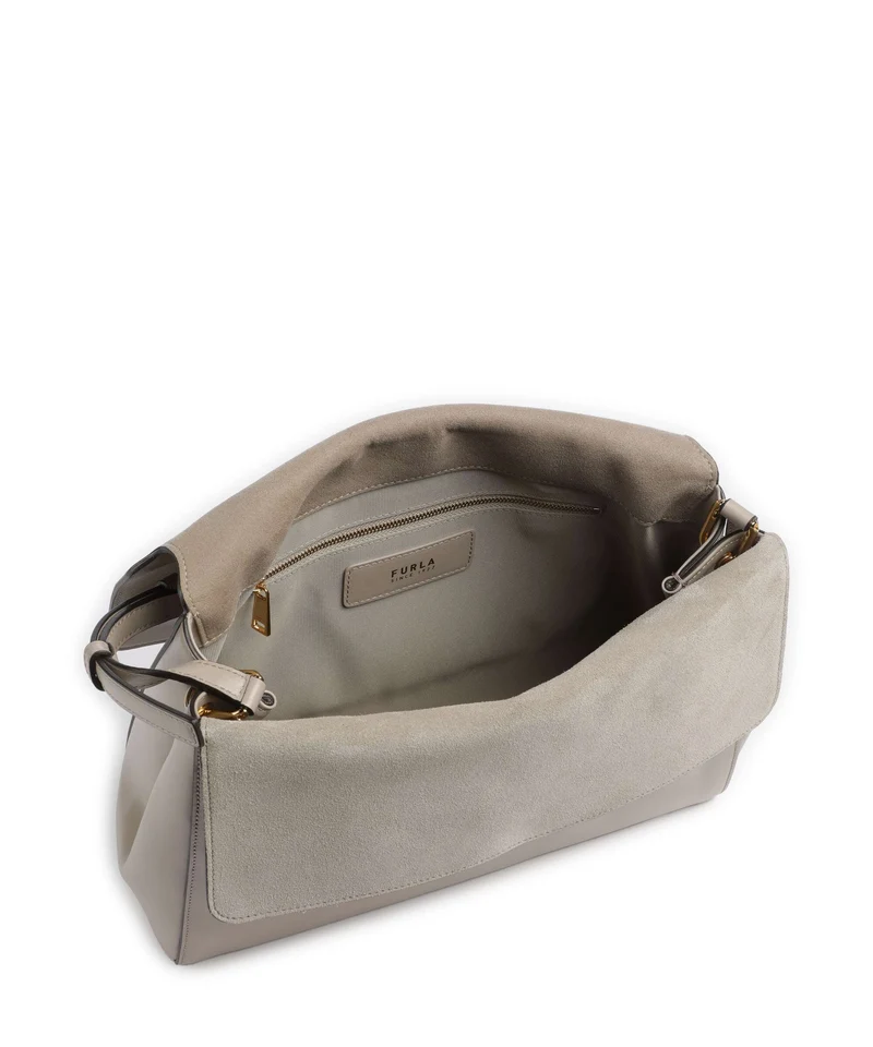Furla Domus M Schultertasche linen