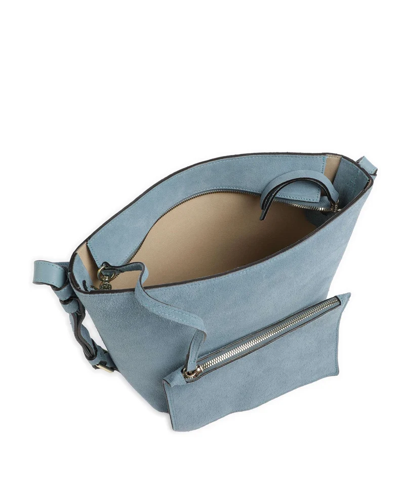 Abro Suede Cosmo Umhängetasche sapphire