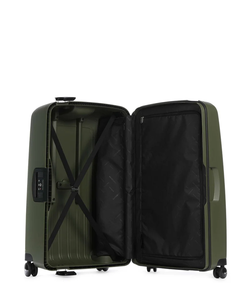 Samsonite S'Cure 4-Rollen Trolley olive