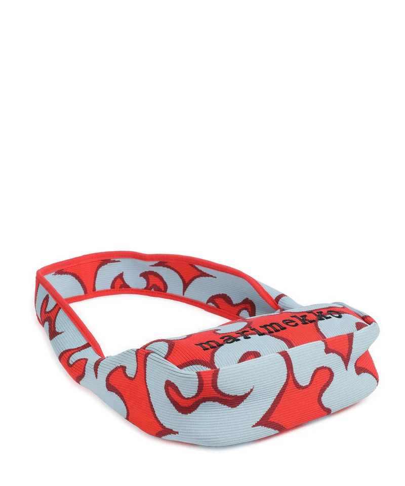 Marimekko Knitted Keidas Schultertasche light blue/red