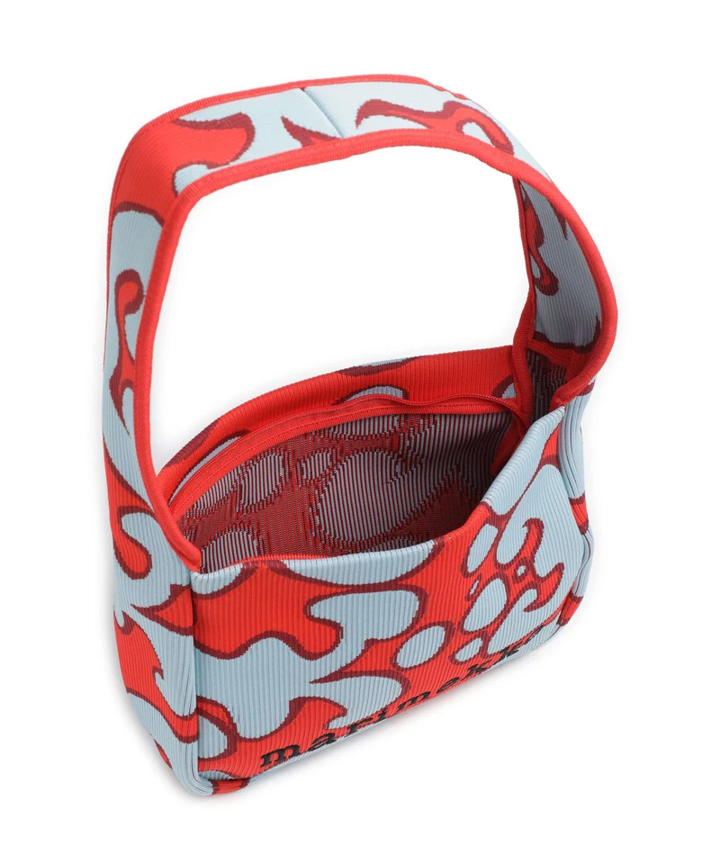 Marimekko Knitted Keidas Schultertasche light blue/red