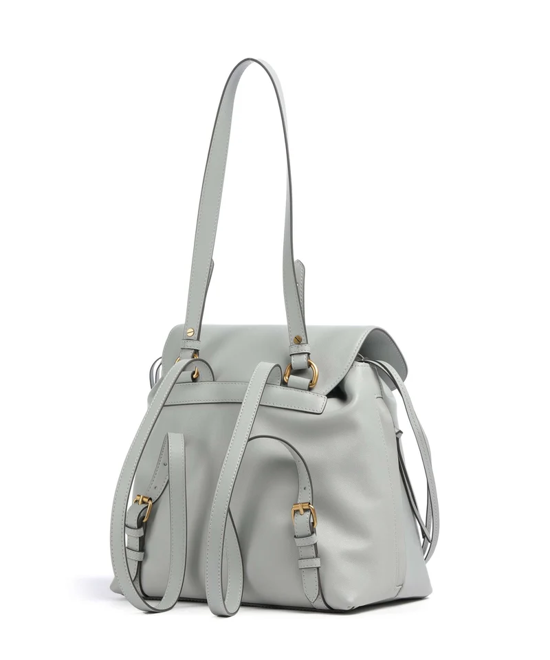 Pinko Saddle Rucksack-Tasche grigio perla/antique gold