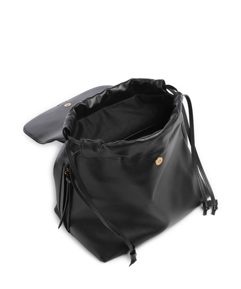 Pinko Saddle Rucksack-Tasche nero/antique gold
