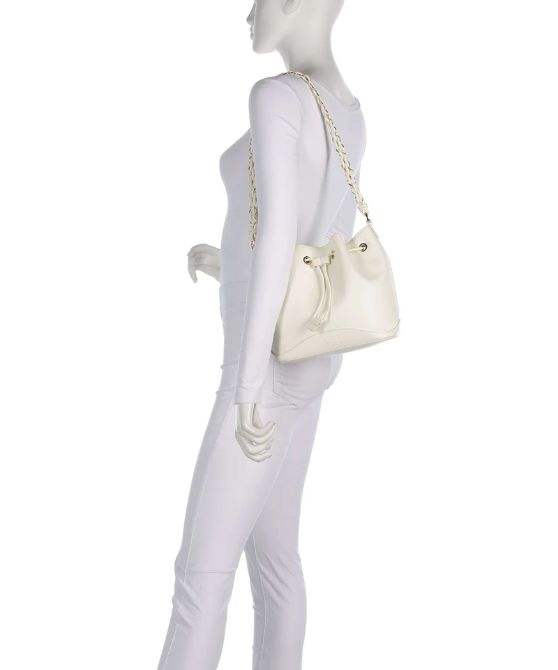 Hugo Ilary Bucket Handtasche open white