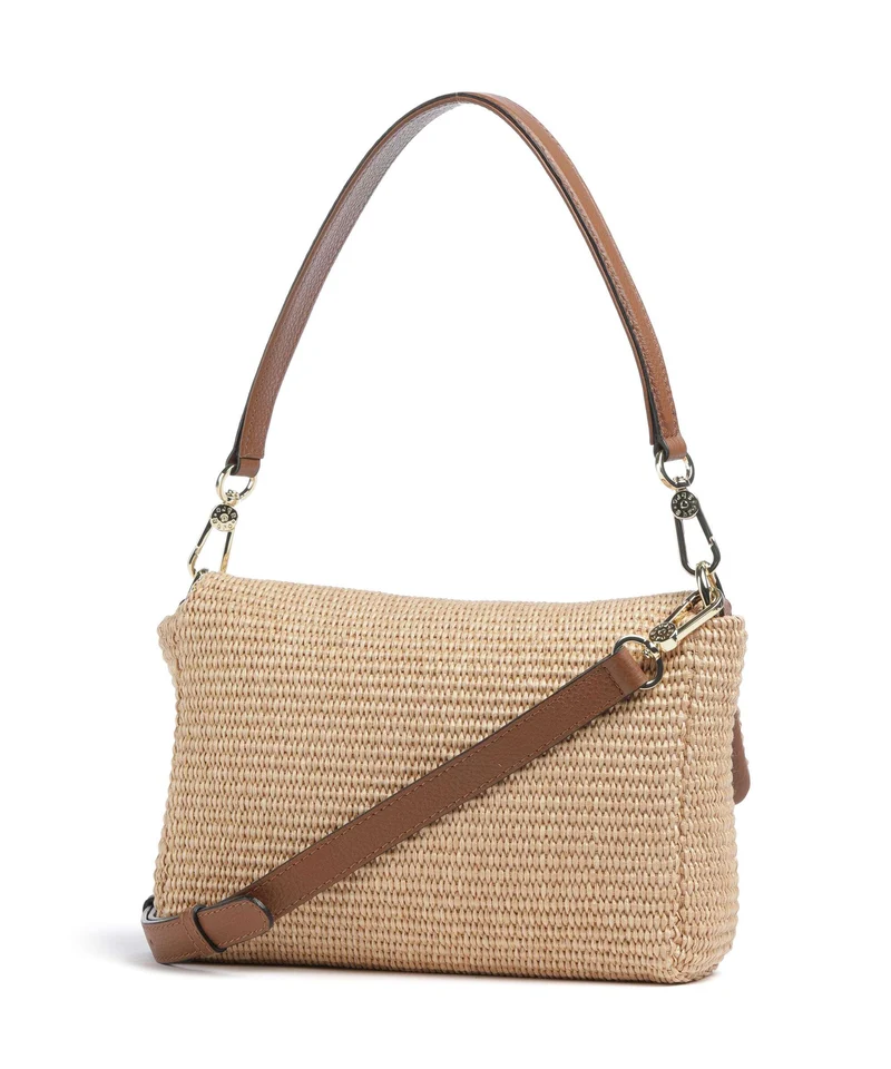 Abro Raffia Classica Temi Schultertasche natural