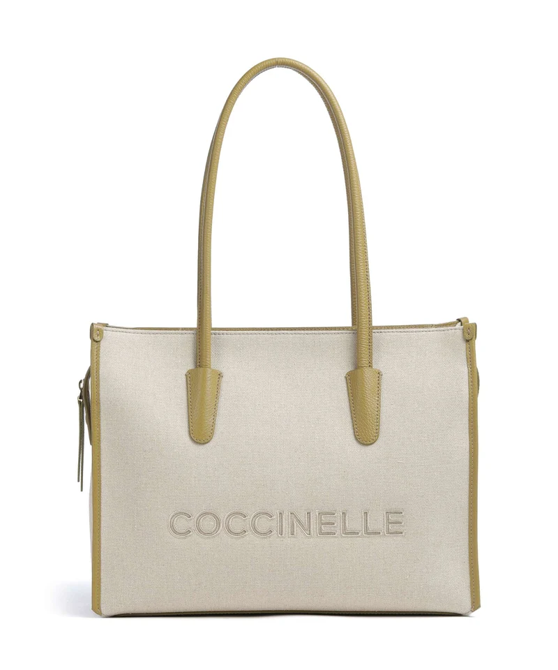 Coccinelle Myrtha Canvas Shopper natural/seagrass