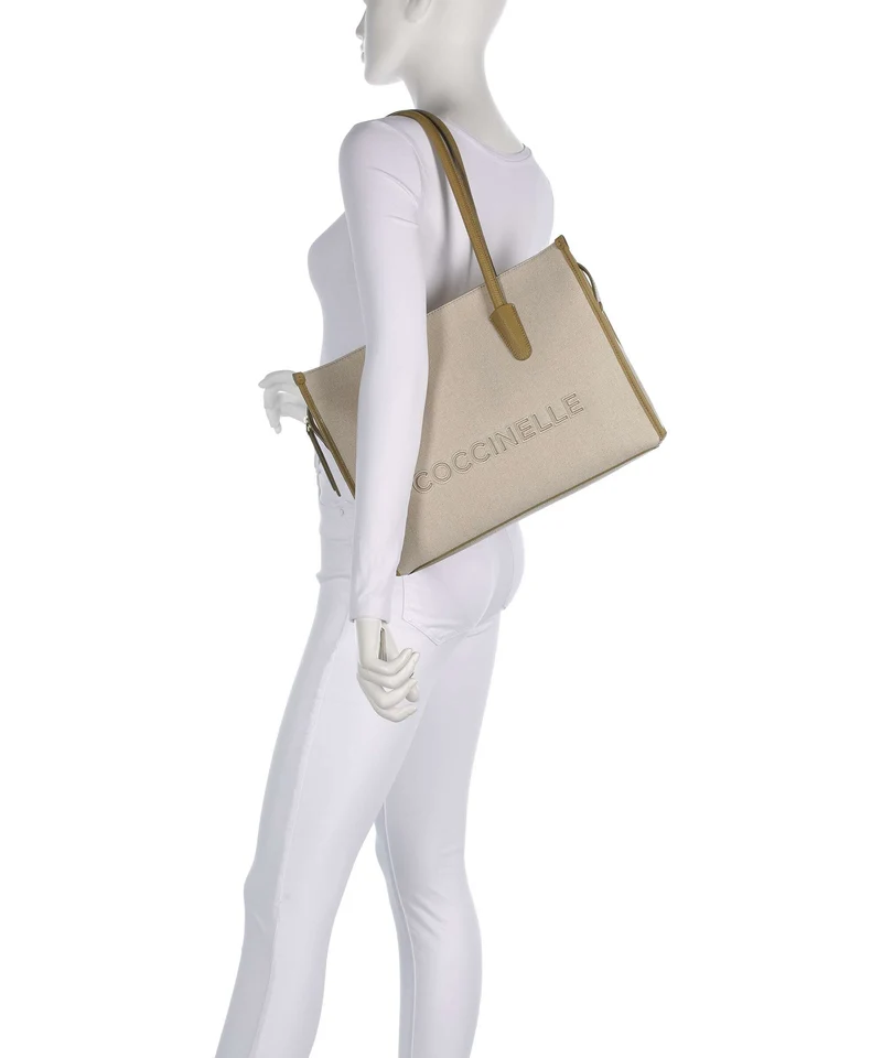 Coccinelle Myrtha Canvas Shopper natural/seagrass