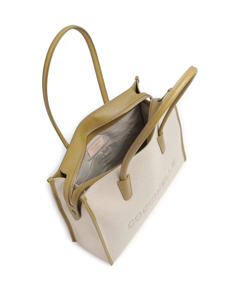 Coccinelle Myrtha Canvas Shopper natural/seagrass