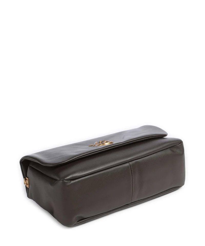 Pinko Click Soft Horizontal Schultertasche verde fango/antique gold