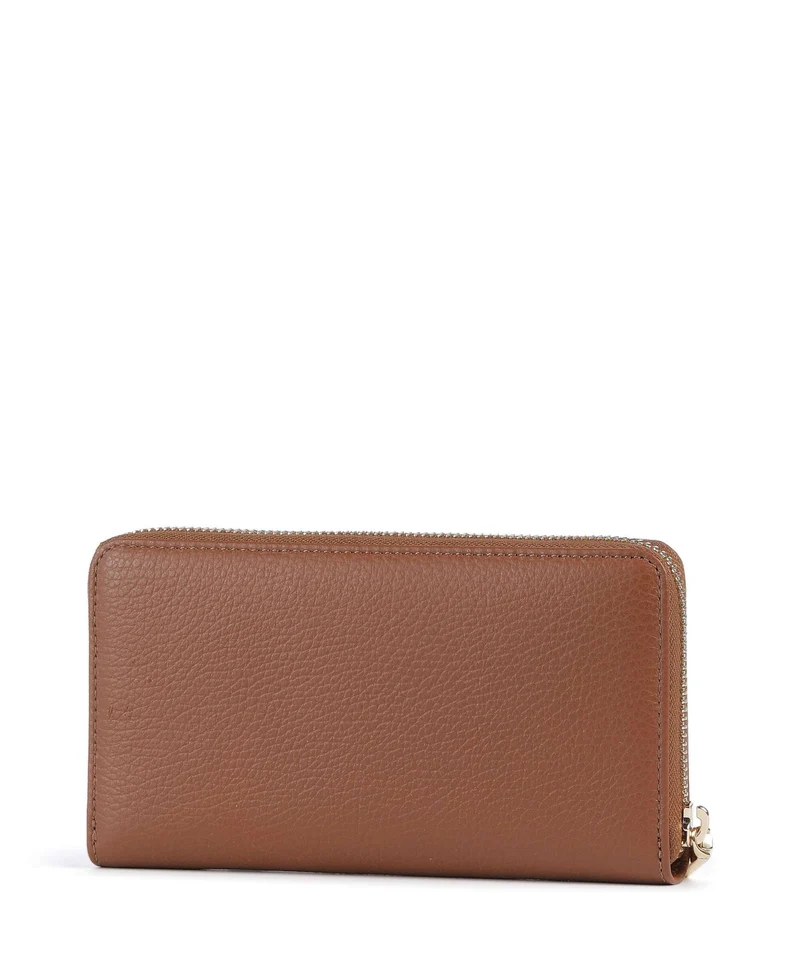 Coccinelle Metallic Soft Geldbörse cognac