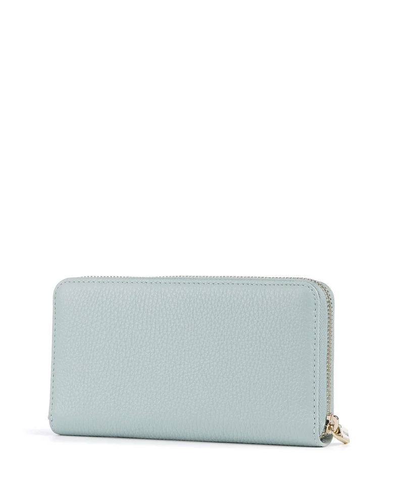 Coccinelle Metallic Soft Geldbörse aquamarine