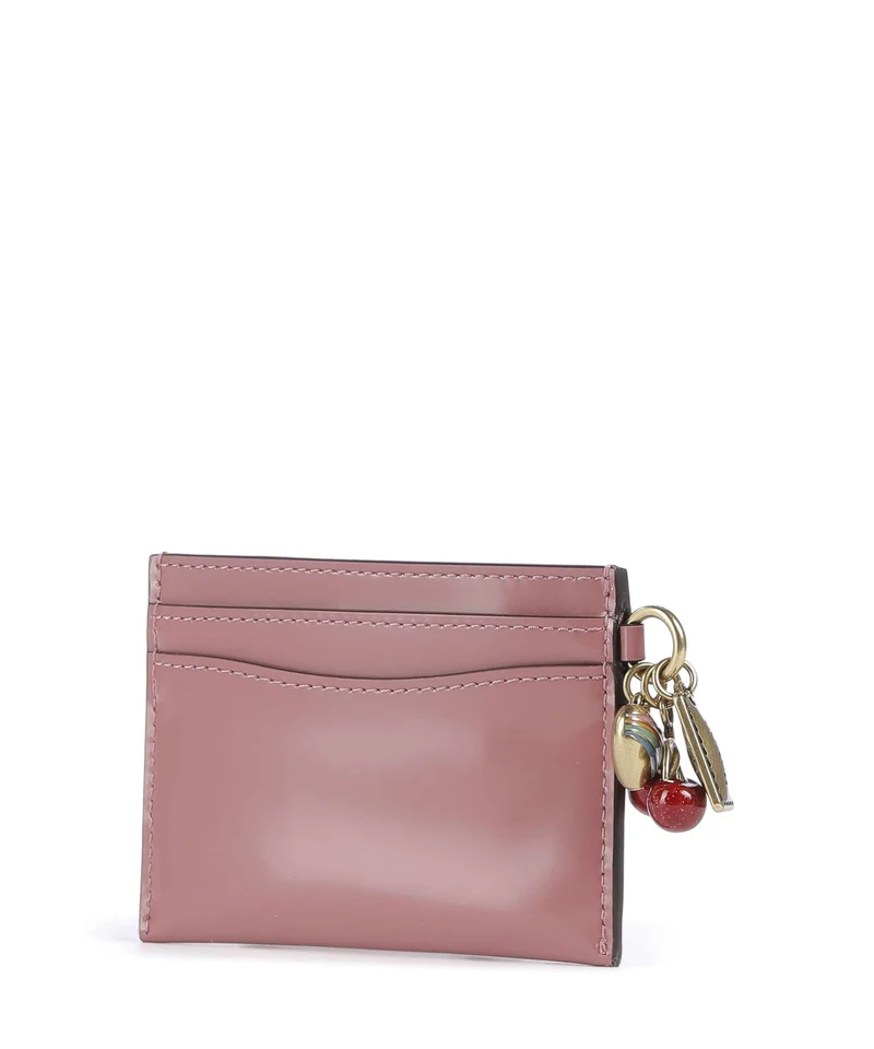 Coach Essential Spazzolato Kreditkartenetui peony