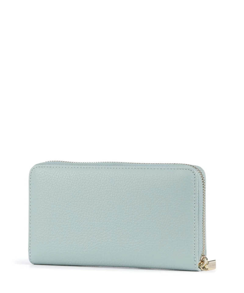 Coccinelle Metallic Soft Geldbörse aquamarine
