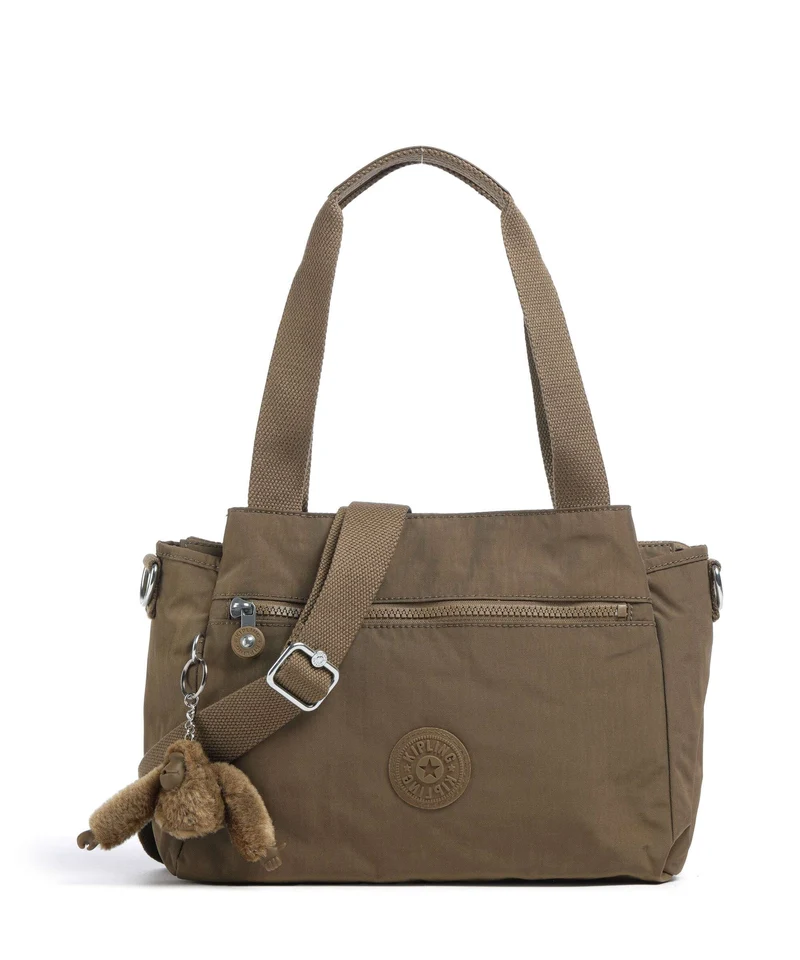 Kipling Basic Elysia Schultertasche smooth khaki