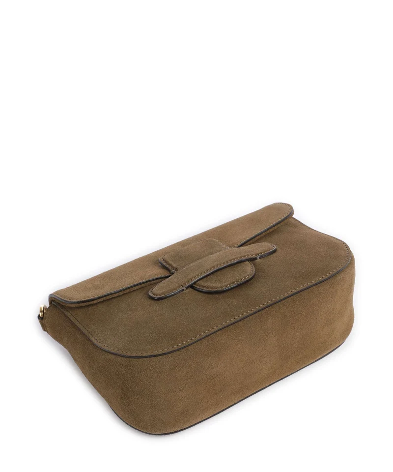 Abro Suede Camilla Schultertasche military