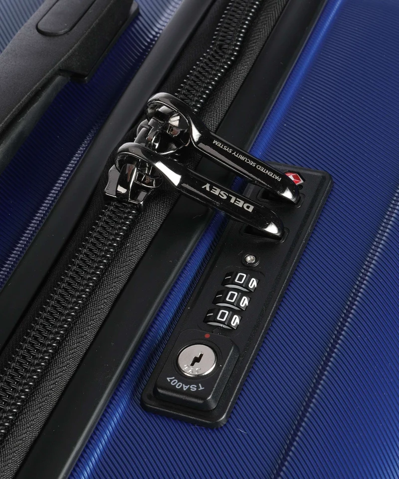 Delsey Paris Shadow 5.0 4-Rollen Trolley blau