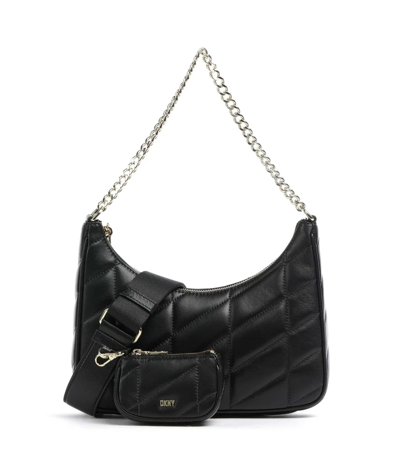DKNY Betty Schultertasche black/gold