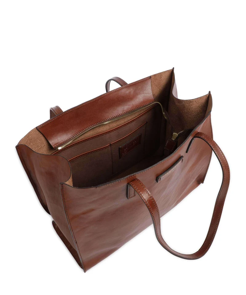 The Bridge Mirra Shopper marrone