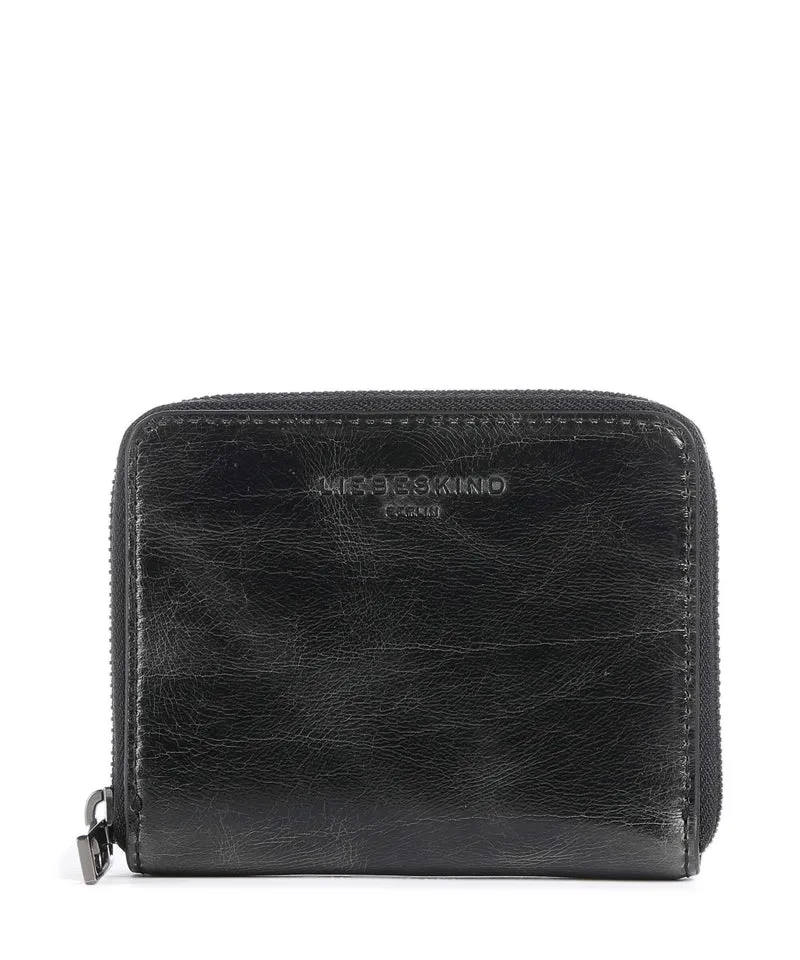 Liebeskind Conny Lack Distressed Geldbörse dark stone